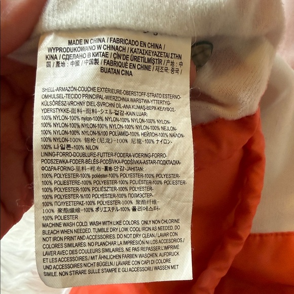 Vans Vibrant Coral/Orange Utility Rain Jacket (Unisex) - Picture 8 of 10